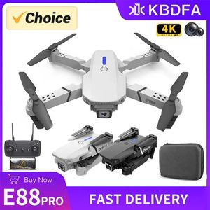 KDBFA 2023 New E88 Pro drone with 4k camera WIFI FPV Drone Wide Angle HD 4K 1080P Camera Height Hold RC Foldable Quadcopter Dron Helicopter Toys Gift teddy bag