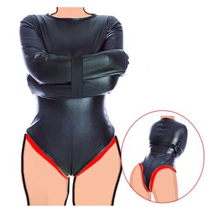 Взрослые игрушки BDSM Mummy Strance Bags Sexy Lingerie Prait Jacket Rondage Ролевые костюмы Armbinder Sex Toys для пар 231214