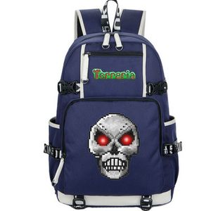 Skeletron backpack Terraria daypack Prime school bag Game packsack Print rucksack Casual schoolbag Computer day pack