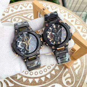 Ударные часы MTG B1000 Solar Watch со светодиодной лампой, часы-календарь мужские, стальные часы, часы для мужчин, дизайнерские мужские часы