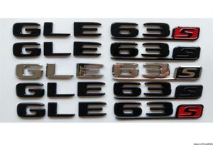 Krom Siyah Harfler Sayı Gövde Rozetleri Amblemler Amblem Rozeti Çıkartması Mercedes W166 C292 SUV GLE63S GLE63 S AMG241O2478553