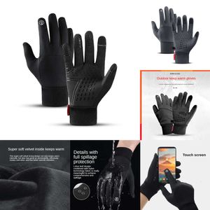 Autoelektronik Herbst Winter Männer Frauen Handschuhe Touch Kalte wasserdichte Motorradhandschuhe Outdoor-Sportarten Warme Thermo-Fleece-Lauf-Skihandschuhe