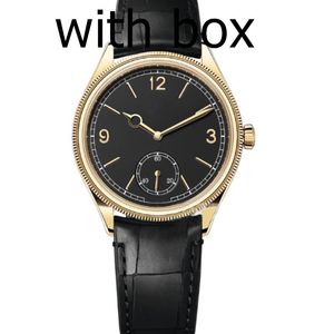 Relógio masculino relógio de luxo masculino 40mm movimento automático relógio safira 1908 vidro pulseira de couro mostrador de aço inoxidável relógio de luxo Montre de Luxe