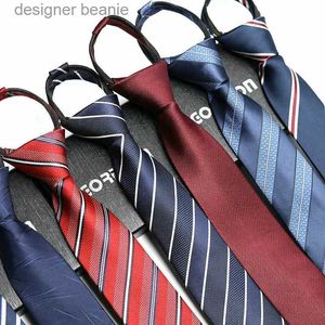 Boyun bağları 48*6 cm erkek kravat iş resmi elbise giymek şerit düz renkler fermuar kravat toptan hediyeler erkekler için slim sıska tiel231215