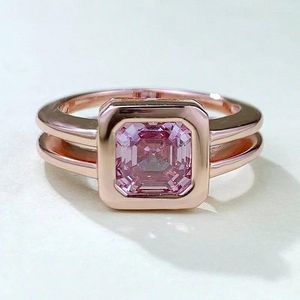 Кольца-кластеры, комплект из золота 9 карат, 14 карат, натуральный розовый, зеленый, турмалин, драгоценный камень, кольцо на палец, роскошные ювелирные изделия, топаз, гранат, сапфир, серебро