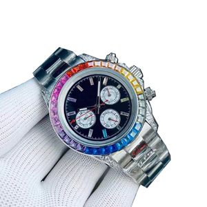 Diamond Watch Yüksek kaliteli erkek kol saati tasarımcısı Mekanik 40mm lüks AAA İzle Otomatik Mavi Hazine Moda İzle 904L Tüm Paslanmaz Çelik El Rolü İzle