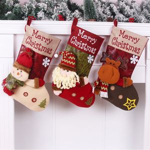 Рождественские товары, носки из искусственной кожи, подарочная сумка для мужчин и женщин, изысканный подарочный пакет, рождественские декоративные красные конфетные носки