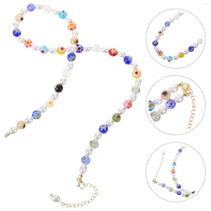 Ожерелья с подвесками, жемчужное ожерелье из искусственного жемчуга, женское ожерелье из бисера для винтажных Para Mujer, стеклянные бусины, ювелирная цепочка