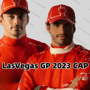 Ball Caps Scuderia Ferrar1 Las Vegas Özel Baskı Charles Leclerc Takım Kapı Şapka Las Vegas GP Carlos Sainz Cap 231215