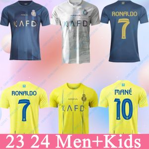 23/24 Al Nassr FC soccer Jerseys Ronaldo MANE BROZOVIC 2023 2024 Home away CR7 kids kit Martinez Talisca Ghislain Konan OTAVIO Vincent Aboubakar men Football shirt