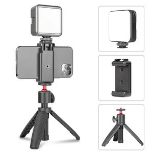Aksesuarlar Kamera Işığı Uzatma Tripod Selfie Stick Dimmabable LED Video RGB Bluetooth Vlog Tripod Kit YouTube Canlı Konferans Işık Kiti