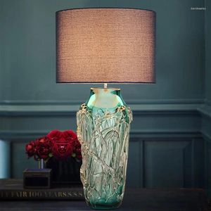 Tischlampen im Großhandel, luxuriöse, hochwertige High-End-LED-Leuchten, handgefertigte Lampe aus Muranoglas