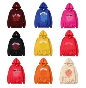 555 Sport Hoodie Hip Hop Tasarımcı Kadın Külkü Pembe Kırmızı Sp5der Young Thug Hoodies Lover İşlemeli Web Sweatshirt Joggers Pantedmi Edmi