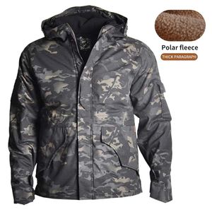 Hunting Jackets -21°F Military Tactical Jackets Man Waterproof Windbreaker Hunting Jackets Camping Hiking Cotton Coat Polar Region Men Jacket 231215