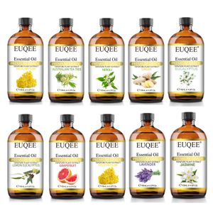 Essential Oil EUQEE 118ML Large Bottle Essential Oil For Humidifier Neroli Helichrysum Eucalyptus Jasmine Aroma Oil DIY Soap Massage Skin Care 231215