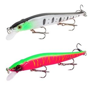 Baits Lures 1Pcs Fishing Lure 115Mm14G Minnow Crankbait Wobblers 3D Eyes Perch Artificial Bait Pike Carp Swim Pesca 220704 Drop De Dhh58