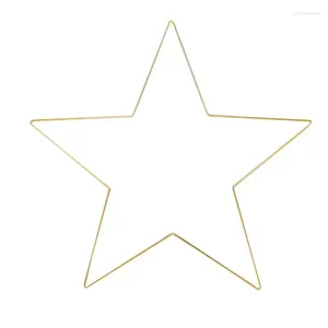 Декоративные цветы металлические звезды рамка остекление венок в форме пентаграммы DIY кольцо «Ловец снов» настенное художественное украшение декор для дома магазин