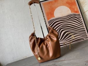 Дизайнерские сумки-тоут женские среднего размера Сумка Squeeze из кожи ягненка наппа, сумки из модной черной, зеленой, коричневой сумки на ремне с цепочкой