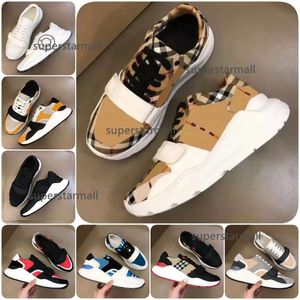 Burberyity Sıradan Ayakkabı Çizgili Vintage Vintage Spor Sneakers Erkek Kadınları Kontrol Panelli Sporcular Eğitmenler Çizimler Bar Ayakkabı Moda Eğitmeni Erkek Kadın Renk