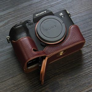 Сумка из натуральной кожи с батарейками, чехол-коробка для Sony A1/a7s3/a7s Iii/a7 Mark IV/a7m4, защитный чехол для камеры, коробка, базовая ручка