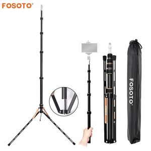 Держатели Fosoto FT220, светодиодный светильник из углеродного волокна, штатив, 2 винта, головка для фотостудии, фотографическое освещение, вспышка, зонтик, отражатель