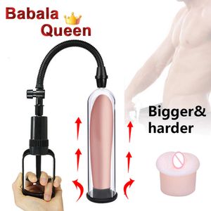 Male Vacuum Pump Manual Toys for Men Masturbators Dick Extender Trainer Penile Enlargement Adult Supplies Sex Shop 18+