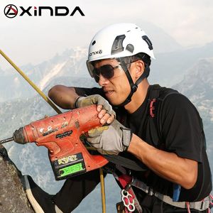 Ski Helmets Rock Climbing Helmet Goggles For Caving Canyoning Safety Downhill ABS Xinda Speleology Mountain Rescue Equipment 2312160CW8