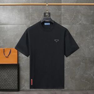 Camiseta de grife masculina camiseta feminina camisetas camisetas simples camiseta de algodão de manga curta preta com letra moda impressão de roupas masculinas