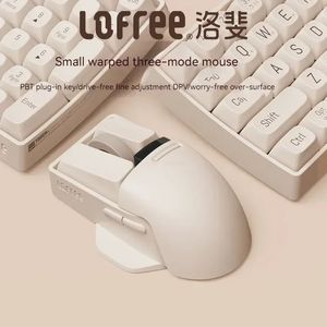 Fareler lofree xiaoqiao vintage fare kablosuz bluetooth 2 4g tri mod şarj edilebilir mekanik klavye oyunu ofis hediyesi 231216
