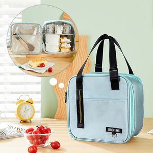 Taşınabilir Termal Yalıtım Kalınlaştırılmış Piknik Bento Çanta İşçisi Öğrenci Su Geçirmez Öğle Yemeği Çantaları Mutfak Fermuar Depolama Çantası Açık Hava Seyahat P15
