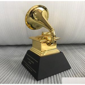 Sanat ve El Sanatları Grammy Ödülü Gramophone Enfes Souvenir Müzik Kupası Çinko Alaşım Yarışma için Güzel Hediye Şi8767112 DROP DEL DHRH
