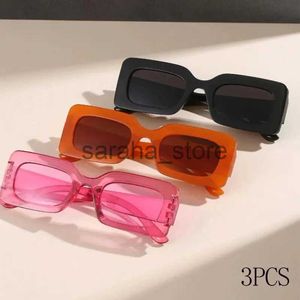 Солнцезащитные очки, 3 пары в комплекте, квадратные солнцезащитные очки, женские милые узкие очки «кошачий глаз», ретро винтажные узкие солнцезащитные очки «кошачий глаз», комплект J231218