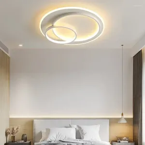 Ceiling Lights Modern LED Lamp For Chandelier Bedroom Living Room Dining White Simple Design Indoor Lustre