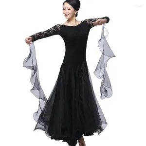 Stage Wear Modern Dance Dress National Standard Women Ballroom Performance Costumes Waltz Tango Foxtrot Flamenco Dresses