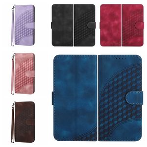 Küp Sqaure Deri Cüzdan Kılıfları İPhone 15 14 Pro Max 13 12 11 XR XS X 8 7 6 Plus iPhone15 Kredi Kimlik Kart Yuvaları Tutucu Flip Cover Business Moda Magneticy Pouch Kayışı