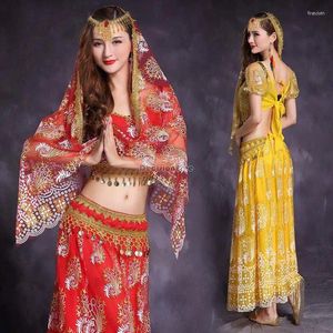 Ethnic Clothing 2023 Traditional Fashion Women Dress Dance Costume Adult Performance Belly 5 Pieces Set S593