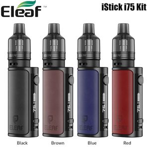 Оригинальный комплект Eleaf iStick i75 Vape 75 Вт, 3000 мАч, аккумулятор 5 мл, резервуар для EP Pod с испарителем EP Coil, электронная сигарета