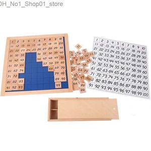 Ordinamento Nidificazione Giocattoli impilabili Giocattoli Montessori Blocchi di conteggio in legno Puzzle Matematica Cento tavole 1-100 Numeri consecutivi Giocattoli educativi per bambini Q231218