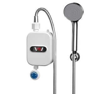 Banyo Duş Başlıkları Mini Anında Su Isıtıcı 3 5kW LED Ekran Elektrikli Tanksız 110V Su Geçirmez 231218