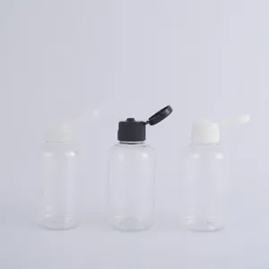 Storage Bottles 75ML X 50 Transparent Portable Travel Bottle Makeup Empty Plastic With Flip Cap For Liquid Lotion Cream El Bathroom