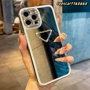 2023 Стильный новейший чехол для Iphone 15 promax Cover 13 14 Чехол для телефона Hipster Mirror IPhone12promax Rhinestone All-Inclusive 11 Чехол для телефона с защитой от падения 11pro Xs Xr Case