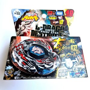 4D Beyblades Tomy Beyblade Metal Battle Fusion Top BB108 L- DRAGO DESTROY F S 4D SISTEM СО Световой пусковой установкой 231218