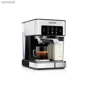 Кофеварки Barista Pro Эспрессо-машина Новая нержавеющая сталь 1,8 литра кофеварка на одну порцию бытовая техникаL231219