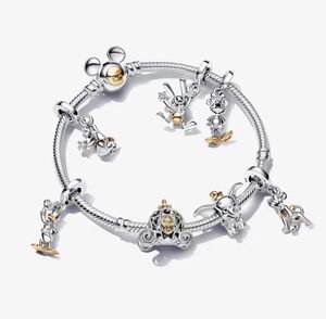 2024 100 ° anniversario braccialetto mouse Disnes anatra maiale elefante pendente di fascino fai da te fit Pandoras collana braccialetto di design per le donne designer gioielli regalo all'ingrosso