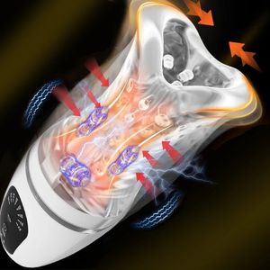 Мастурбаторы кусающий минет Мужской мастурбатор тройной двигатель горло структура оборудование для мастурбации секс-игрушки для мужчин автоматический мастубатор 231219