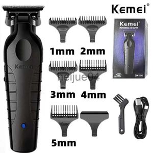 Trimmers Clippers Trimmers Kemei 2299 Barber Cordless Hair Trimmer 0mm Zero Gapped Carving Clipper Detailer Professional Electric Finish Cu