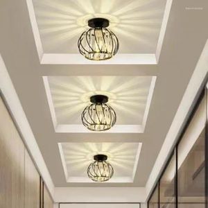 Tavan Işıkları Led kristal ışık koridoru minimalist modern küçük yaratıcı balkon giriş fikstürü