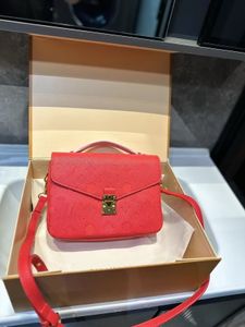 10a kaliteli klasik tasarımcılar çantalar gerçek deri çantası set erkek kadın omuz çantaları kırmızı haberci zincir kayış çapraz vücut bayanlar flep cüzdan debriyaj kutusu