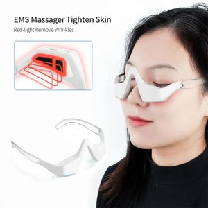 Massager Eye Massager 3D Smart EMS Micro Current Pulse Red Light Therapy Eye Massager Fatigue Relieve Wrinkle Reduction Blood Circulation 2
