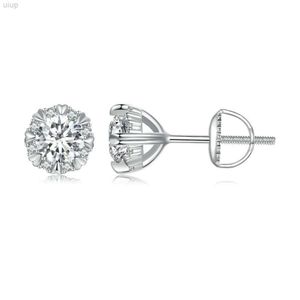 50 pontos delicado momulberry pedra parafuso prisioneiro feminino simples brilho diamante s925 fio de prata